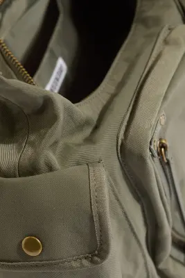 Sac à bandoulière multi-poches - Vert kaki cendré — photo 5
