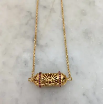BOHEMIAN RHAPSODIE PARIS Collier Sefer Mini Small Rubis — photo 2
