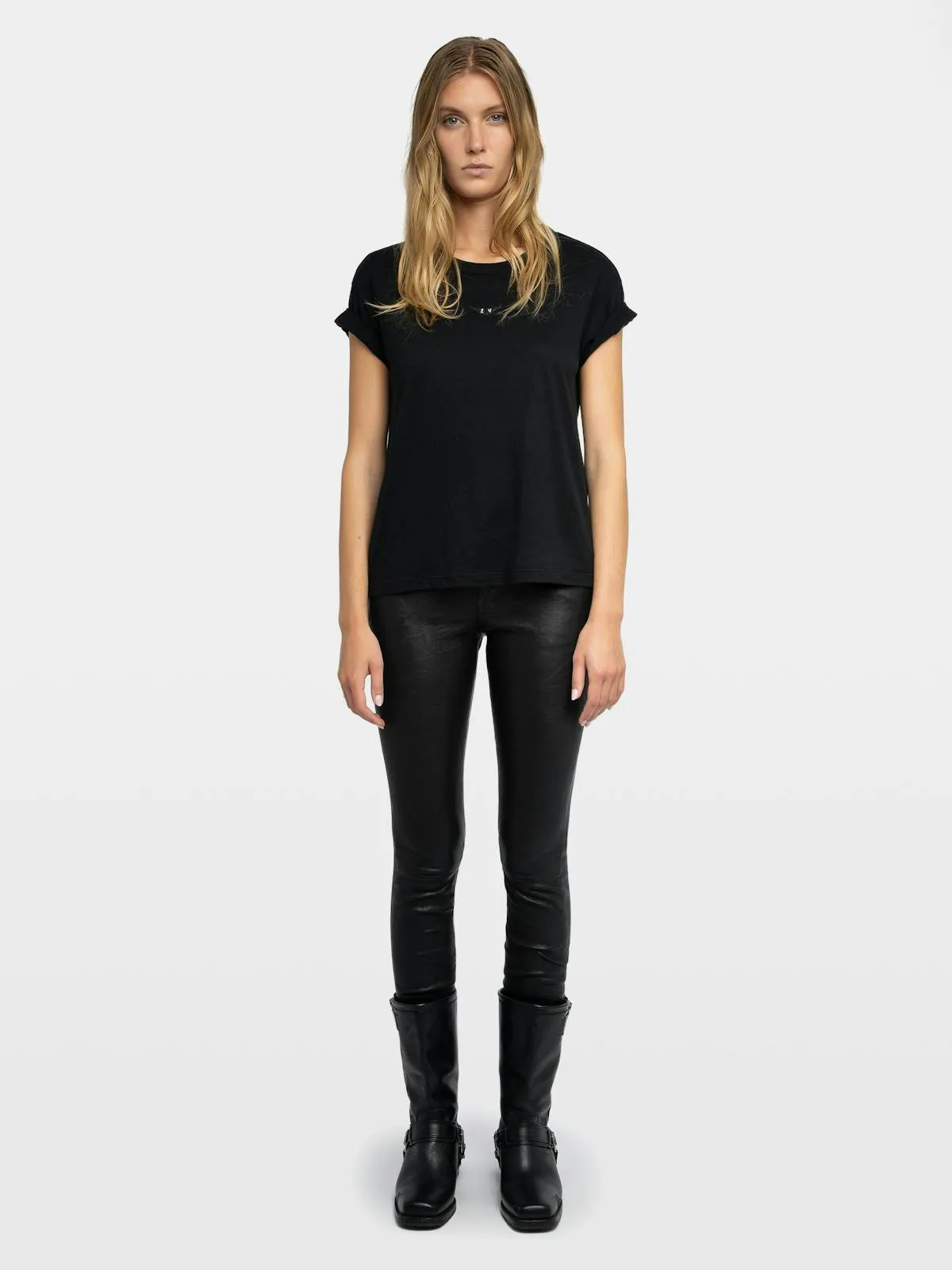 Pantalon Phlame Cuir Froissé