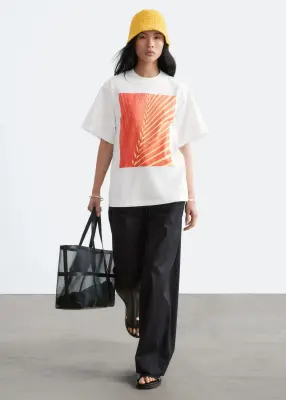 T-shirt imprimé et décontracté - Blanc/Imprimé — photo 1