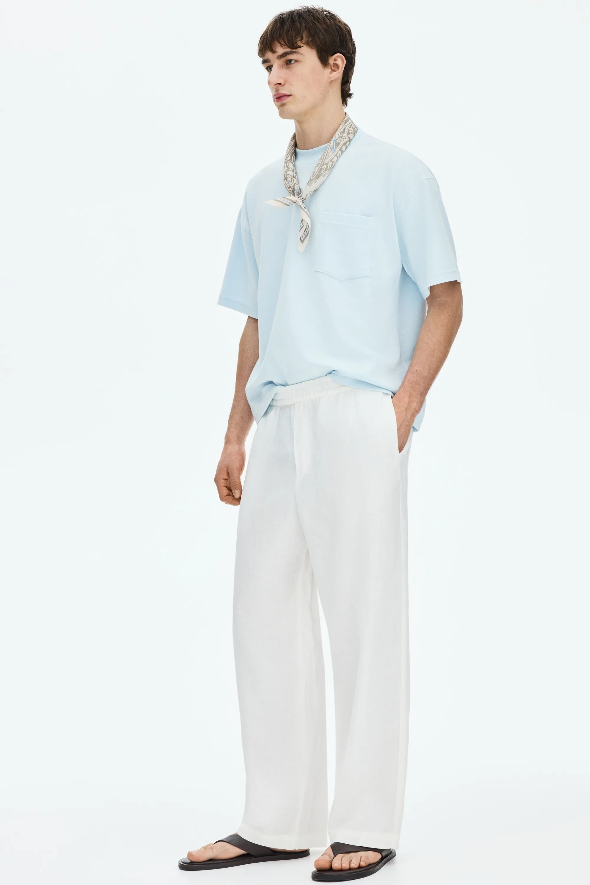 T-shirt Oversized Fit - Bleu clair