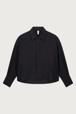 CHEMISE CROPPED ENVERS SATIN — photo 1