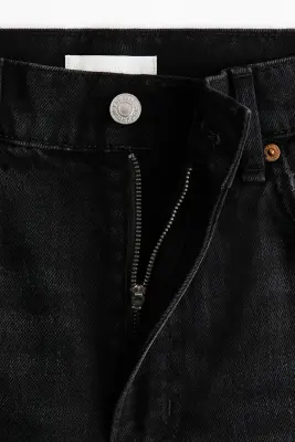Mom High Waist Ankle Jeans - Noir denim — photo 3