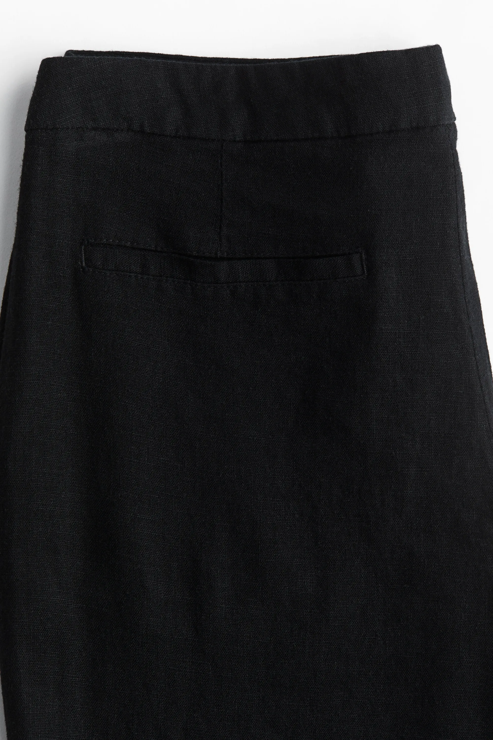 Pantalon chic en lin mélangé - Noir