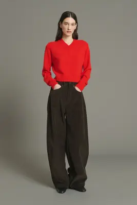 PANTALON GUNTHER MARRON FONCÉ — photo 1