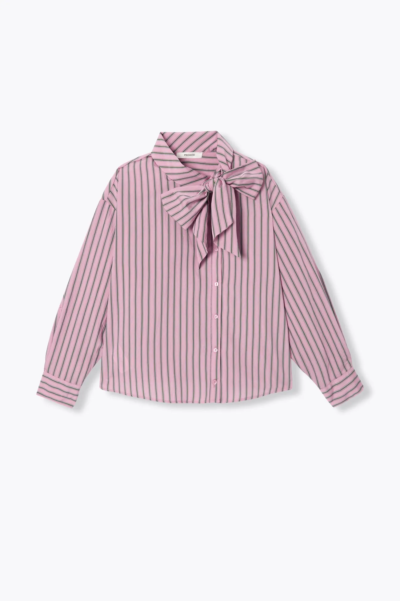 Chemise rayée à noeud Femme