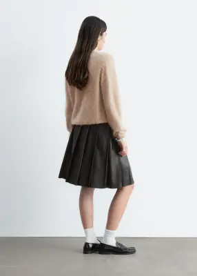 Cardigan en cachemire brossé - Beige — photo 4