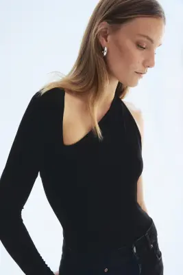 Body à une manche - Noir — photo 1