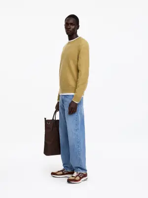 Pull en laine brossée - Jaune — photo 1