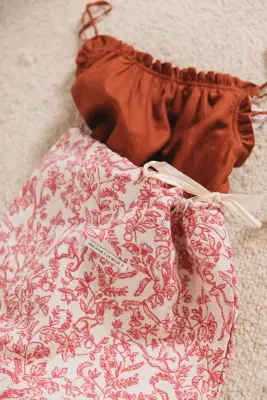 Pochon Homewear imprimé toile de Jouy — photo 4