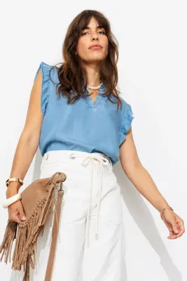 Blouse en lyocell Femme — photo 2
