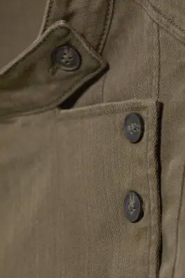 Veste croisée - Vert kaki foncé — photo 5