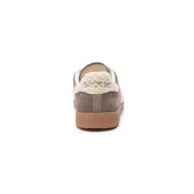 Baskets cloud beige suede castagno - Back 70 — photo 3