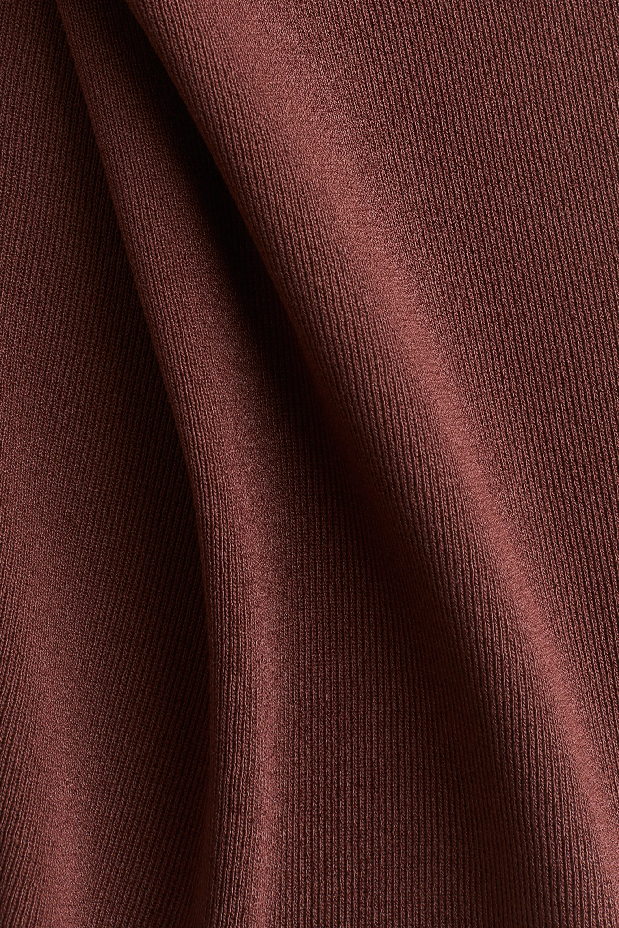 Top dos nu en maille fine - Brun rouille
