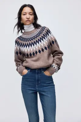 Skinny High Jeans - Bleu denim — photo 2