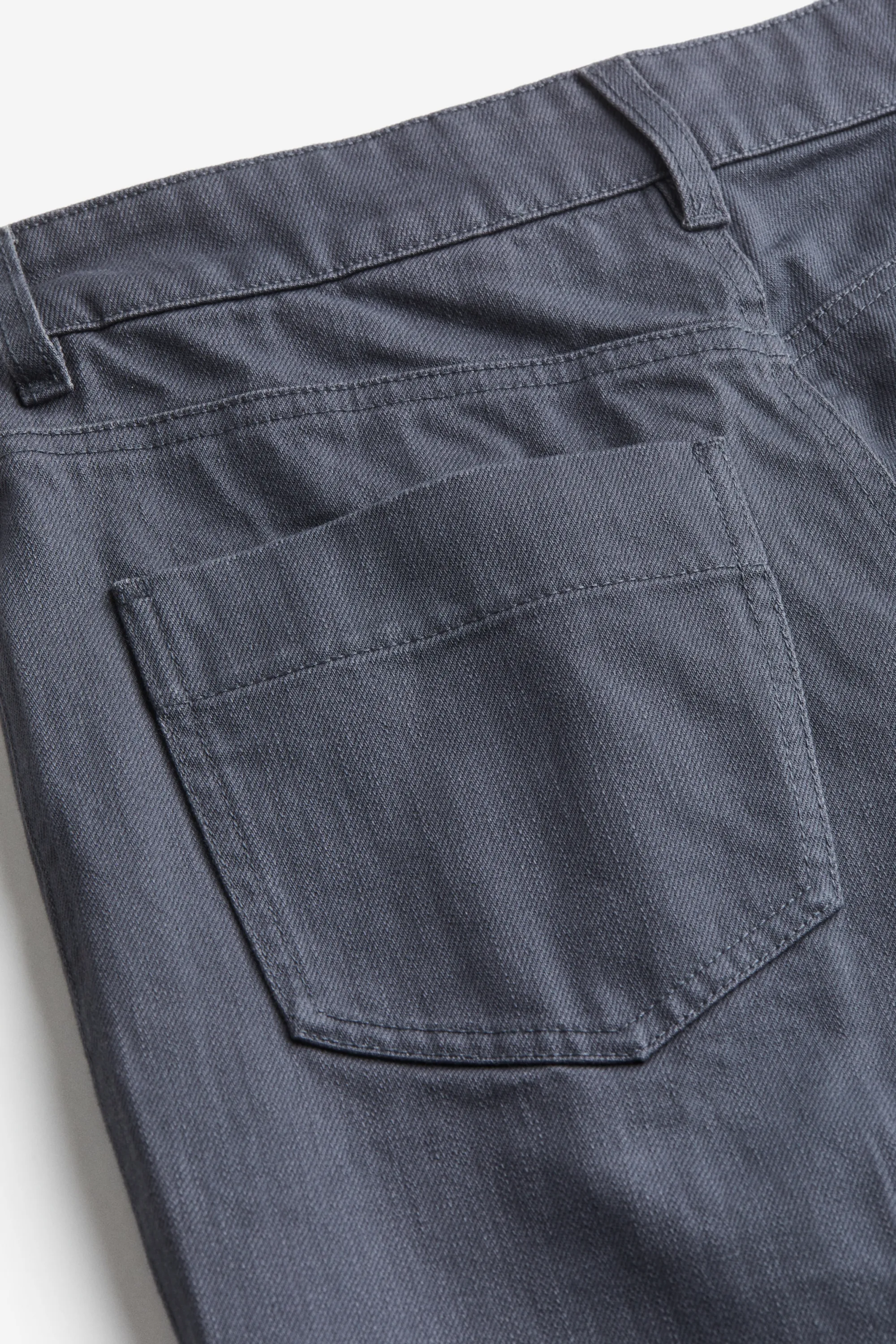 Pantalon droit en twill - Gris foncé