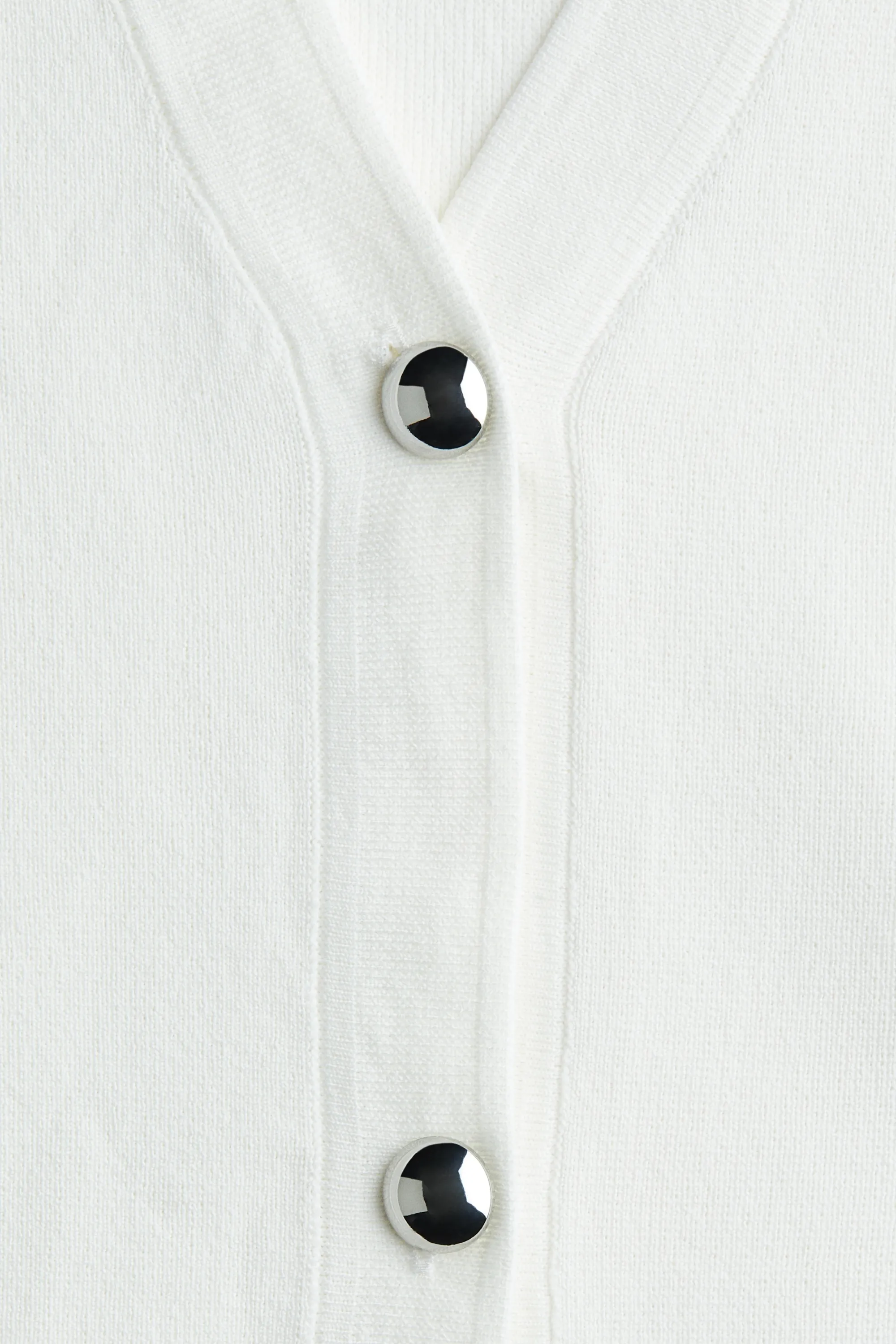 Robe à encolure en V - Blanc