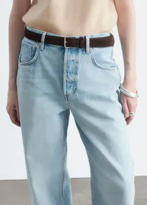 Jean barrel - Bleu clair — photo 2