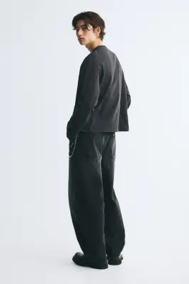 T-shirt imprimé Regular Fit Boxy en coton - Noir/Scream — photo 3