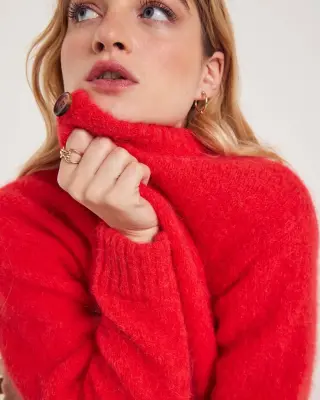 Cardigan Rosanne rouge — photo 2