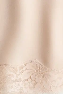 Top à bretelles fines avec dentelle - Rose pâle — photo 5