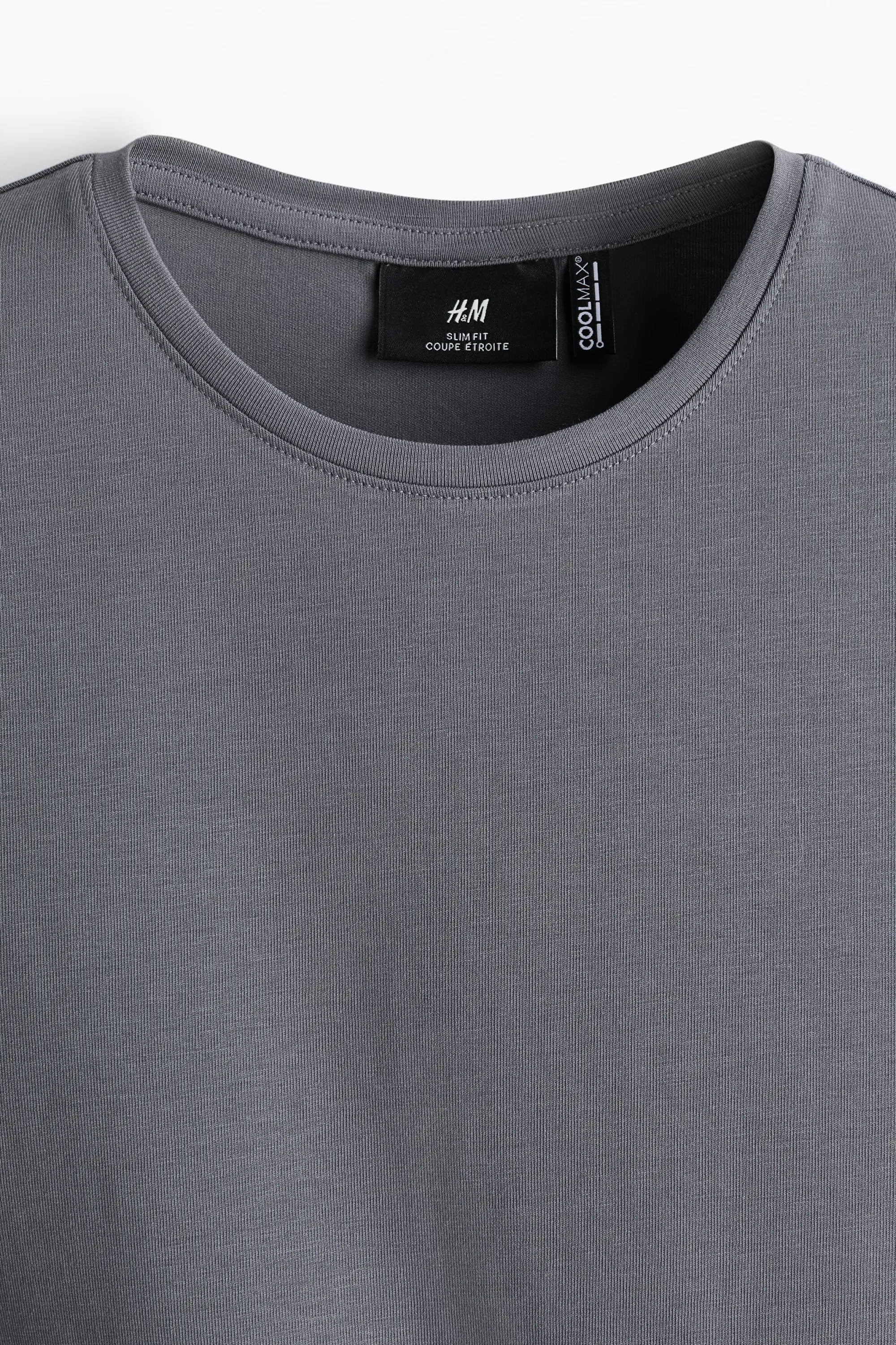 T-shirt COOLMAX® Slim Fit - Gris foncé