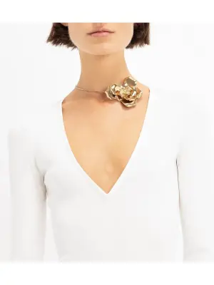 Robe de mariée longue manches longues décolleté V stretch blanc Prix boutique 1390€ Taille 40 — photo 3