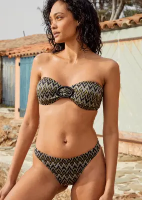 Maillot tanga BAHIA | Argent — photo 5