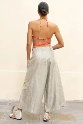 Pantalon Japonais en Lin — photo 3