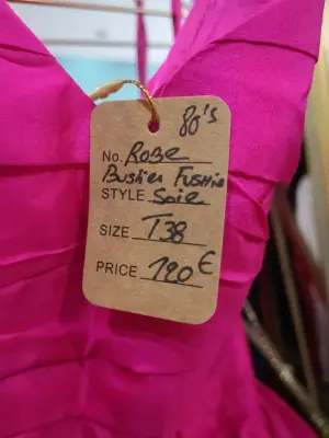 Robe bustier fuchsia — photo 2
