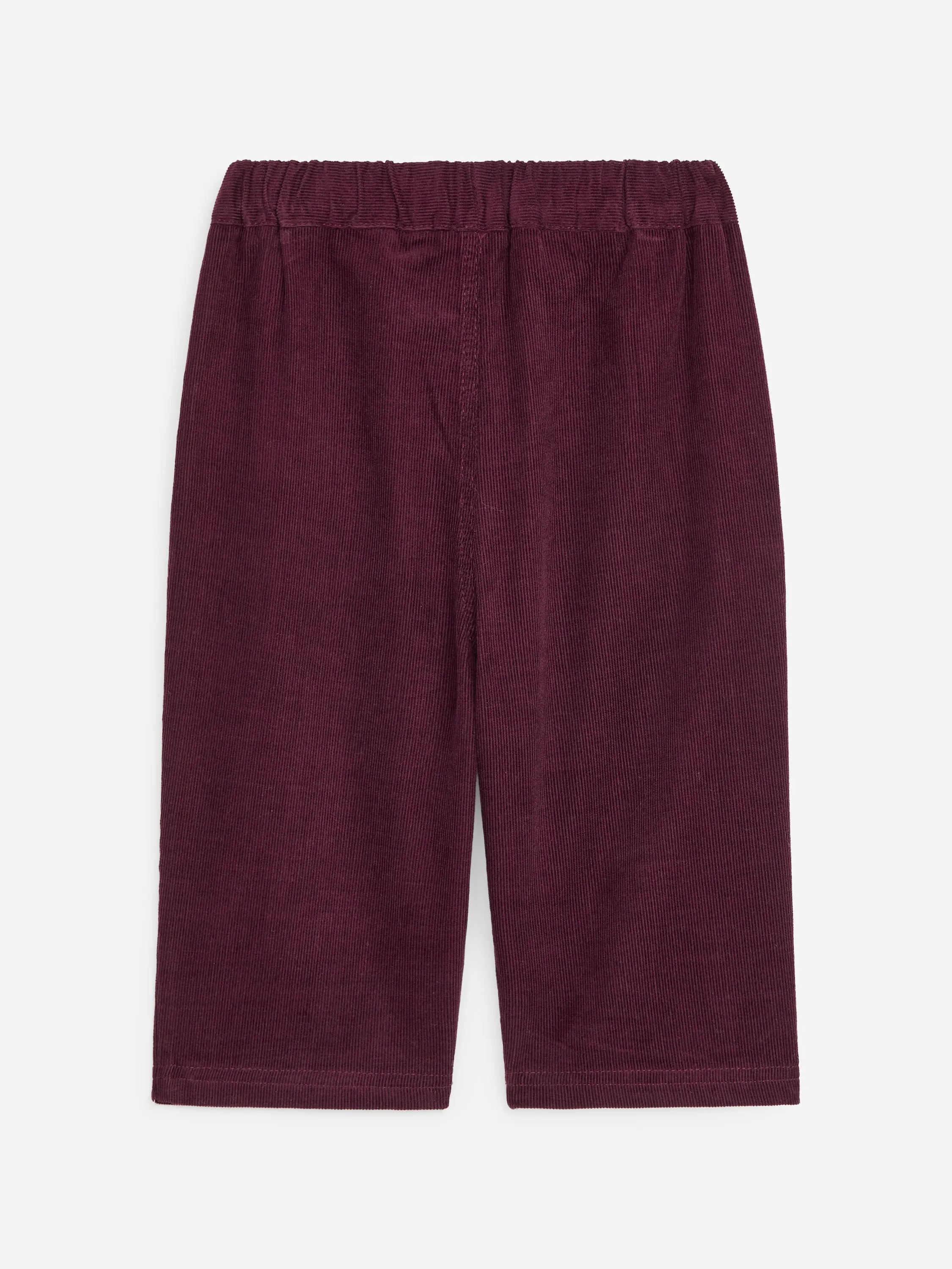 Pantalon en velours côtelé - Rouge foncé