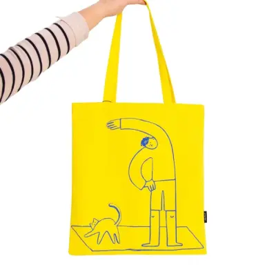Tote Bag Life is Simple Jaune — photo 2