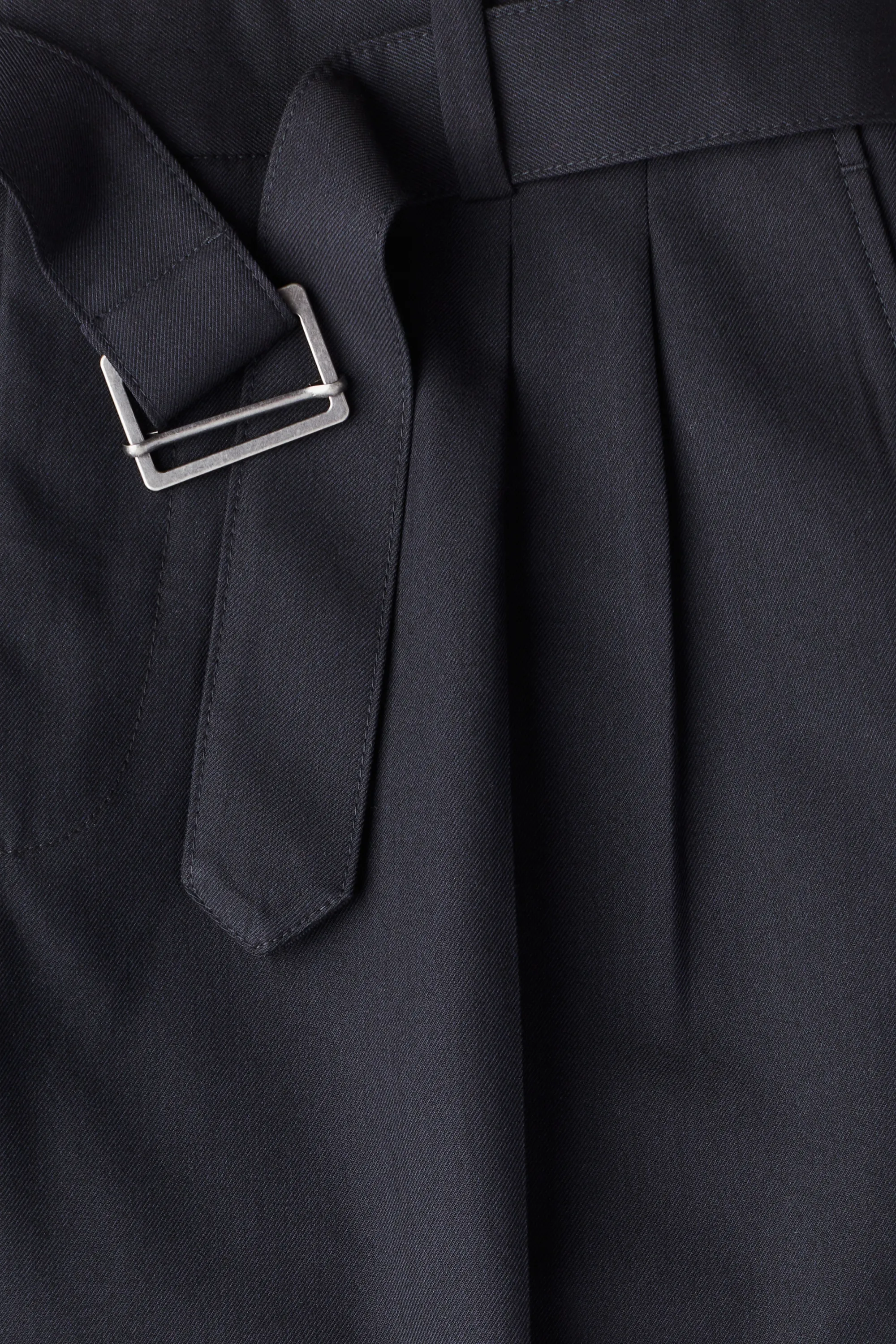Pantalon Relaxed Fit avec ceinture - Bleu marine