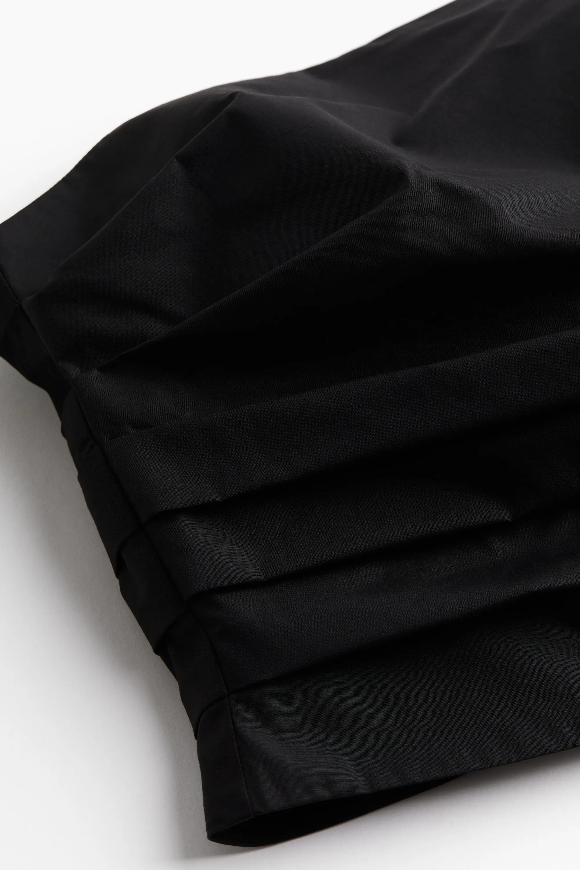 Top bandeau avec détail plissé - Noir