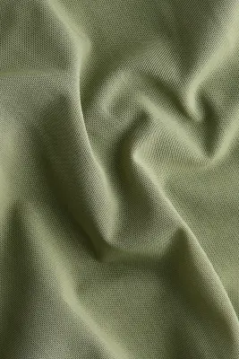Robe froncée en mesh - Vert kaki — photo 4