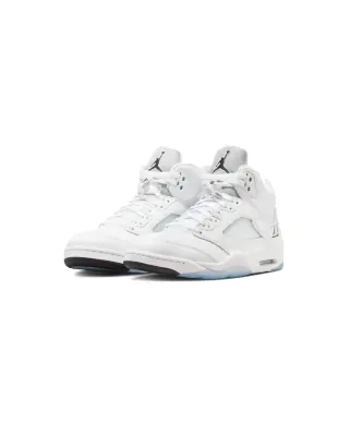 Air Jordan 5 Retro OG GS White Black Metallic Silver — photo 2