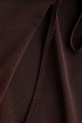 Pantalon avec jupe superposée - Marron foncé — photo 3