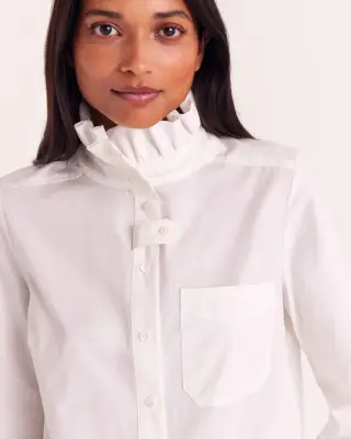 Chemise Cyrielle blanc naturel — photo 3