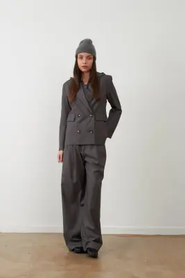 Orfeo – Pantalon Fergus Gris Chiné — photo 4