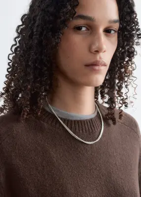 Pull en maille - Marron foncé — photo 3