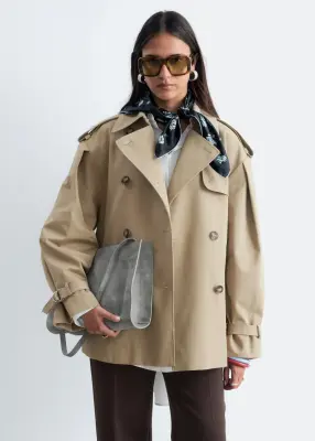Trench-coat court - Beige — photo 1