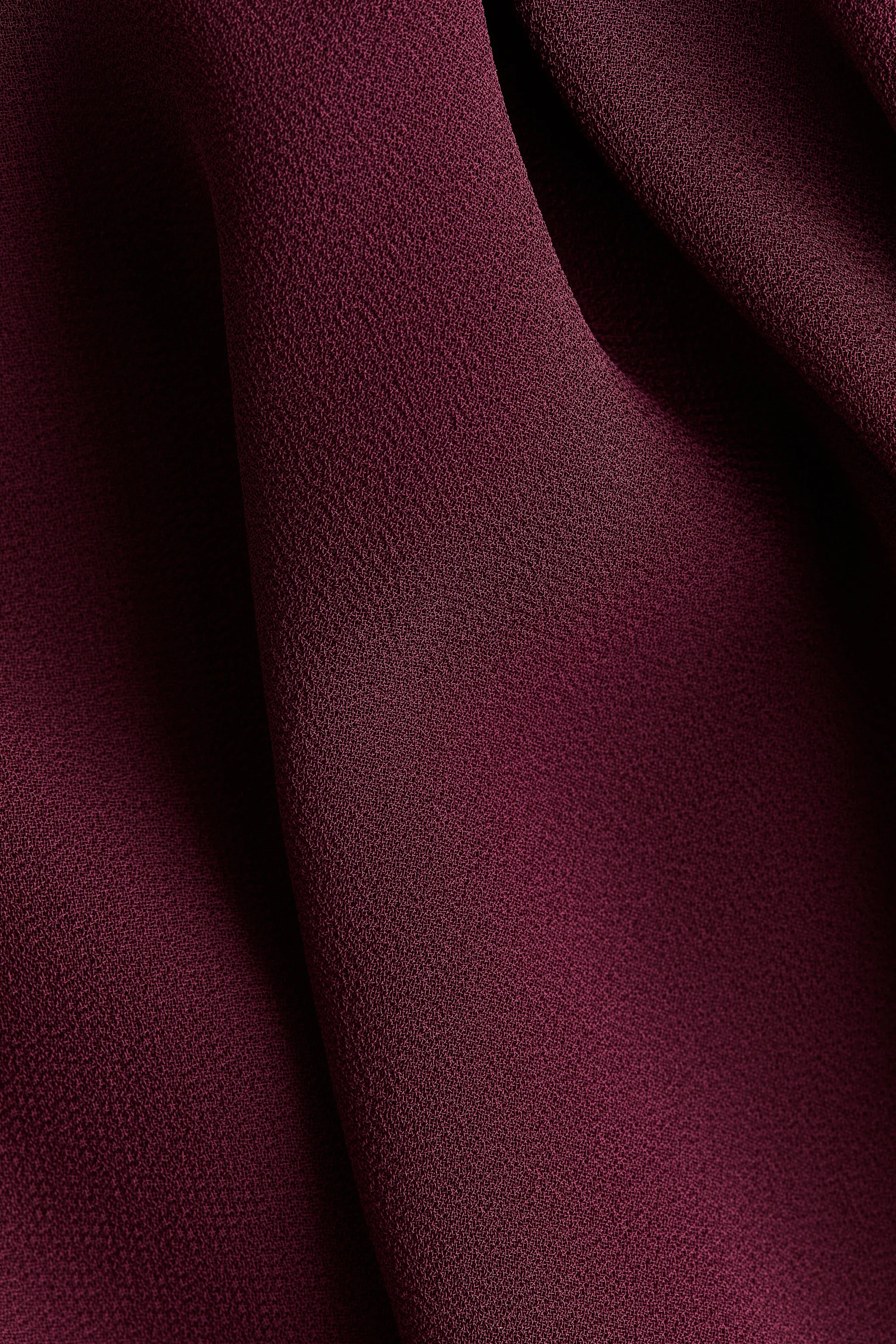 Blouse avec col cravate - Rouge foncé