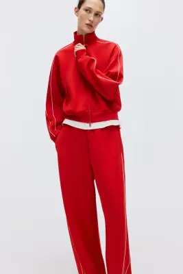 Veste de survêtement en scuba - Rouge — photo 1