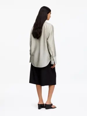 Blazer-chemise tailleur - Taupe — photo 2