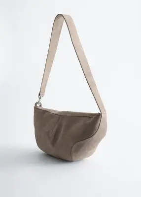 Sac à bandoulière sculptural - Taupe clair — photo 3
