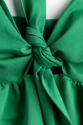 Robe à étages avec détail à nouer - Vert — photo 5