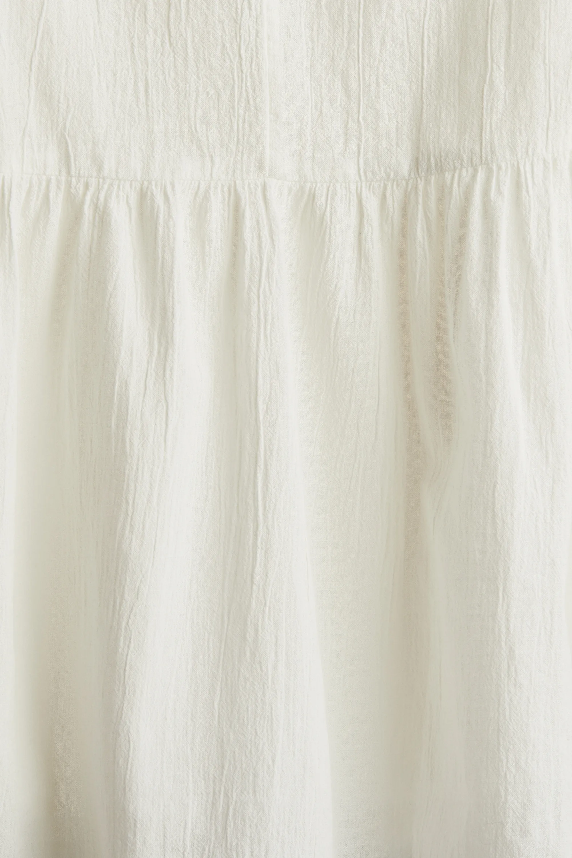 Robe en coton avec base évasée - Blanc
