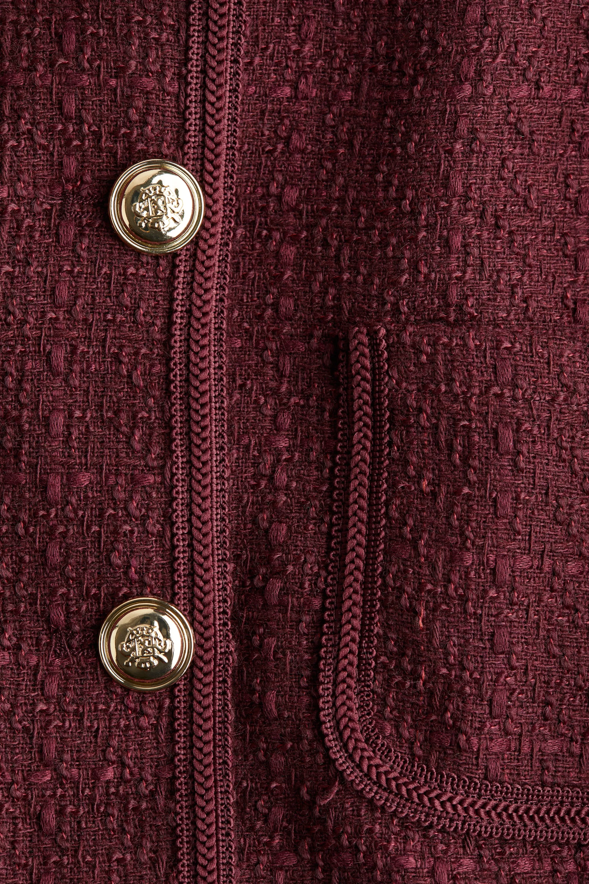 Robe en bouclette - Bordeaux