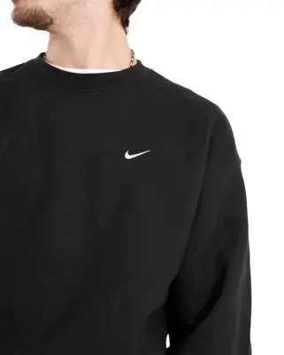 Sweatshirt Solo Swoosh Crewneck Black — photo 4