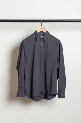 De Dam Foundation – Wool Shirt 26FW-LS-W0-01 – Dark Grey — photo 4